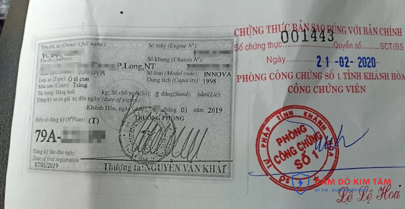 Cầm Cà Vẹt xe, Cầm Giấy Tờ Xe Ô Tô - Xe máy toàn quốc