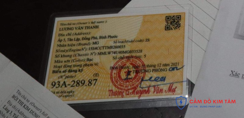 Cầm Cà Vẹt xe, Cầm Giấy Tờ Xe Ô Tô - Xe máy toàn quốc