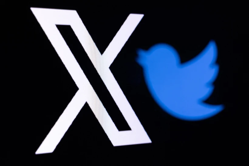 Biểu tượng của mạng xã hội X. (Ảnh: AFP/TTXVN)