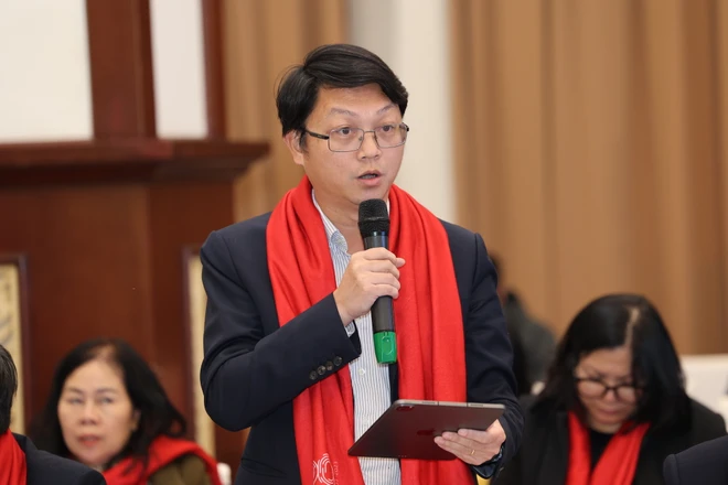 Ông Nguyễn Quốc Khánh - Phó trưởng Ban Công nghệ tập đoàn VNPT. (Ảnh: Minh Sơn/Vietnam+)