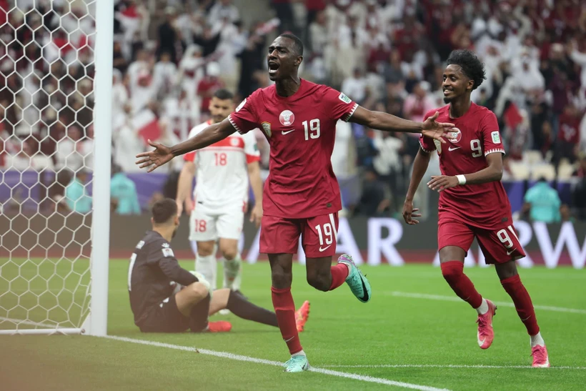 Đội tuyển Qatar thắng đậm trong ngày khai mạc Asian Cup 2023. (Ảnh: THX/TTXVN)