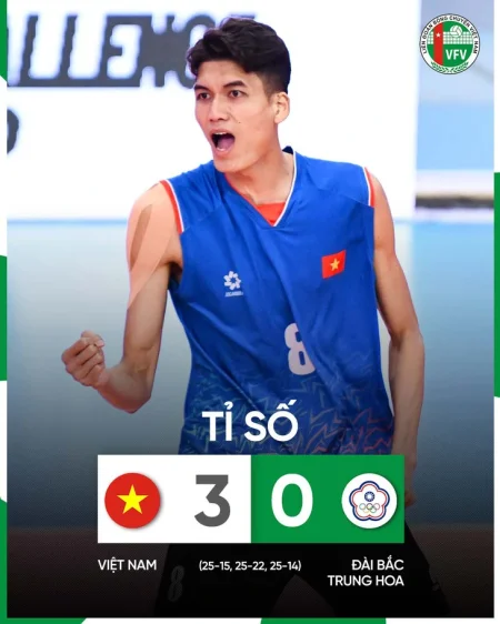 Việt Nam là đội Đông Nam Á duy nhất vào tứ kết AVC Challenge Cup