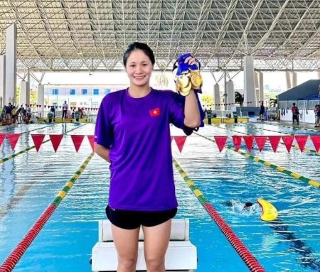 Mỹ Tiên giành 4 Huy chương Vàng giải Bơi vô địch trẻ quốc gia năm 2024   
