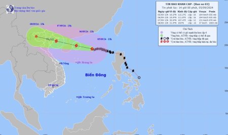 Bão số 3 tiếp tục mạnh lên thành siêu bão, giật trên cấp 17