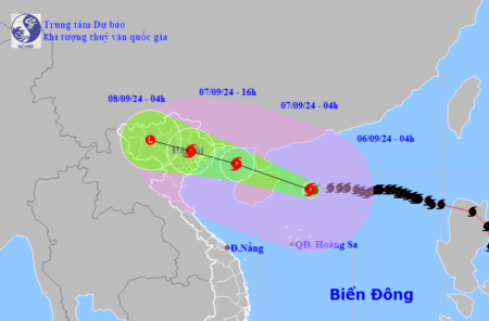 Siêu bão Yagi cách Quảng Ninh 600km, đêm nay vào vịnh Bắc Bộ