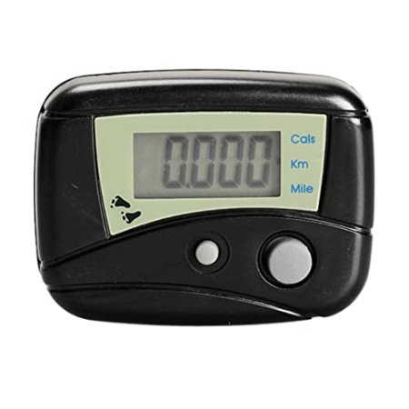 Accurate Mini Electronic Pedometer Portable Step LCD Pedometer Walking Distance Calorie Counter with Clip for Walking Steps Miles/Km Black, Pedometer Step