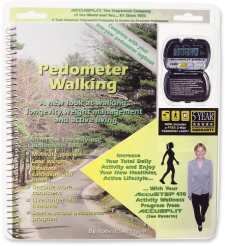 ACCUSPLIT AAS410 Pedometer Walking, Activity Wellness Program