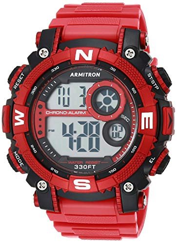 Armitron Sport Men's Digital Chronograph Resin Strap Watch, 40/8284