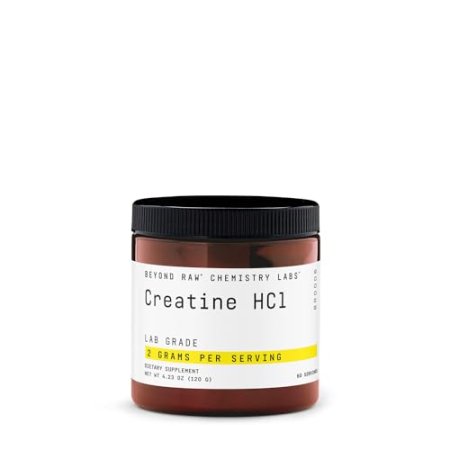 BEYOND RAW Chemistry Labs Creatine HCl Powder | Improves Muscle Performance | 60 Servings