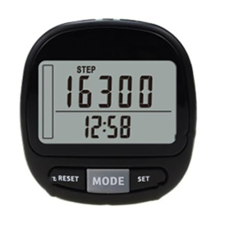 Digital Pedometer LCD Display Walking Step Pedometer Multifunction Walking Record Counter Belt Clip Fitness Equipment