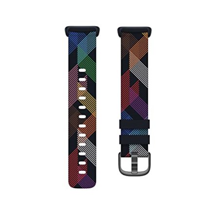 Fitbit Charge 5 Woven Band,Prism Pride,Large