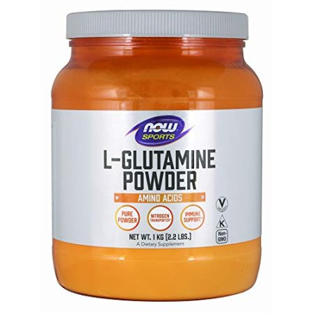 NOW Foods Sports Nutrition, L-Glutamine Pure Powder, Nitrogen Transporter*, Amino Acid, 35.3-Ounce