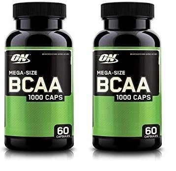 Optimum Nutrition BCAA Capsules, Keto Friendly, 1000mg, 60 Count (Pack of 2)