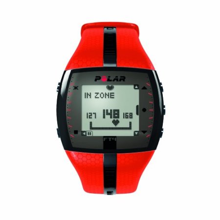 POLAR Men's FT4 Heart Rate Monitor (Orange/Black)