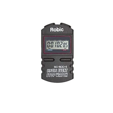 Robic Silent/Audible Single Event Stopwatch Black