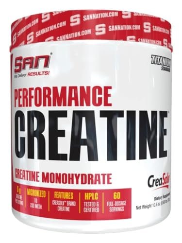 SAN Performance Creatine 300g- Supports Muscle Growth + Athletic Performance - 60 Servings