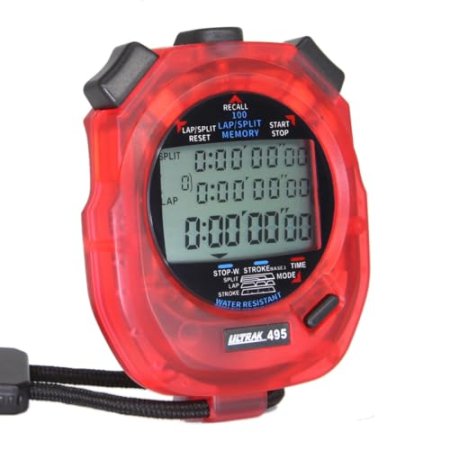 Ultrak 100 Lap Memory Timer - Red