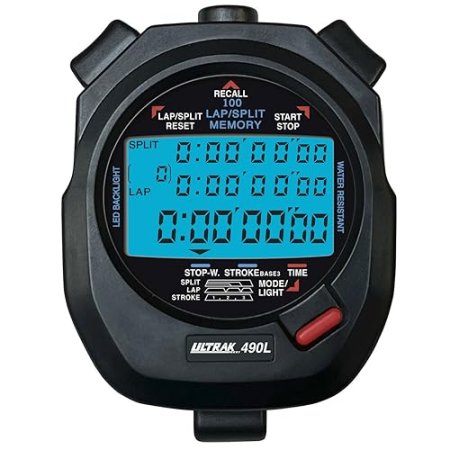 ULTRAK 490L - LED Backlight 100 Dual Split Memory Stopwatch