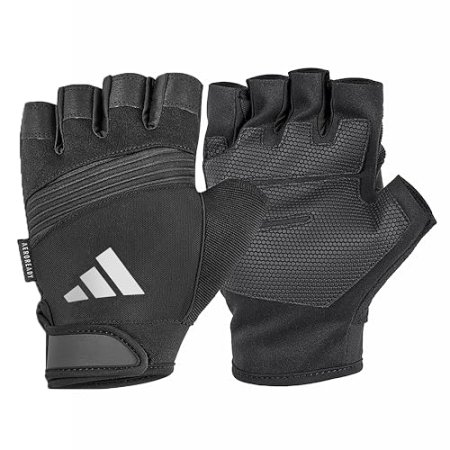 adidas Performance Gloves for Women and Men - Built-In Mesh Ventilation - Ergonomic Padding for Comfort and Grip - Adjustable Velcro Fastening - For Training, Sports, and General Fitness - Small