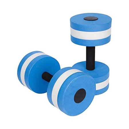 Aquatic Dumbells, 2PCS Water Aerobic Exercise Foam Dumbbell Pool Resistance,Water Aqua Fitness Barbells Hand Bar Exercises Equipment for Weight Loss