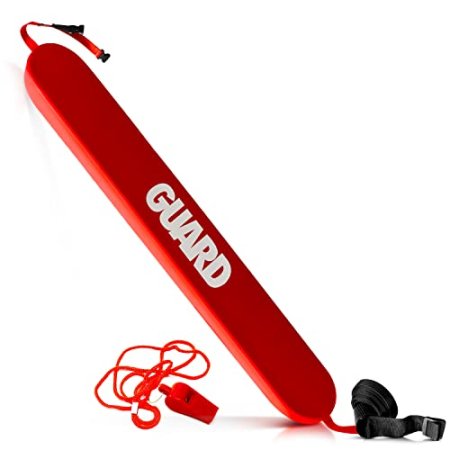 ASA TECHMED Lifeguard Rescue Tube for Home and Commercial Use - Ideal for Lifeguard and Personal Pool - Includes Matching Whistle