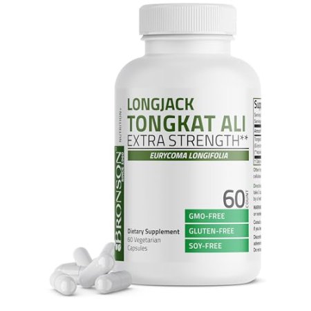 Bronson Longjack Tongkat Ali Extra Strength, 60 Vegetarian Capsules