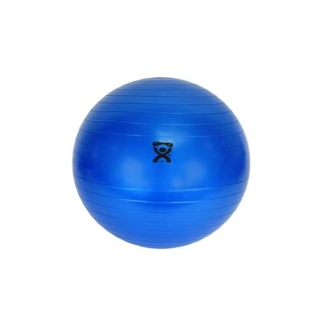 Cando 30-1800 Blue Non-Slip PVC Vinyl Inflatable Exercise Ball, 12