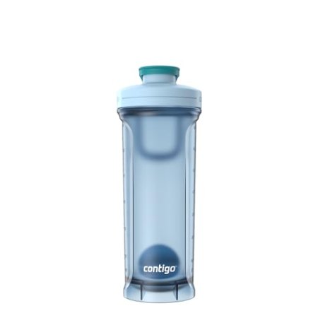 Contigo Shake & Go Water Bottle, 28 oz, Glacier/Juniper