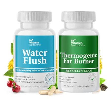 Diuretic Water Pills & Thermogenic Fat Burner Bundle - 120 Caps