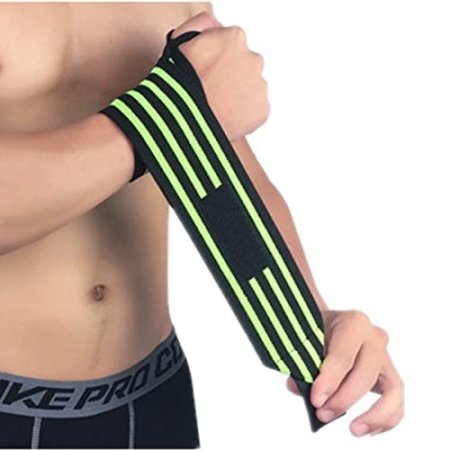 Elastic Wrist Straps for Weightlifting and Working Out, Breathable Wrist Wraps with Thumb Loop, Wrist Brace Support Wristbands for Men Women Cross Training Gym WOD (Pair)