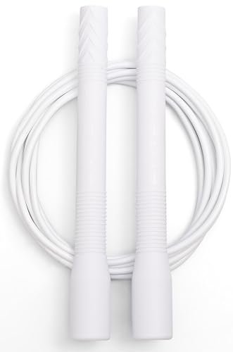 Elite SRS Fit Rope or Fitness - Premium 4mm Pvc Speed Jump Rope - Indoor and Outdoor Exercise - Adjustable Cables for Exercise, Aerobic Exercise, Gym & Home Fitness Workouts & More