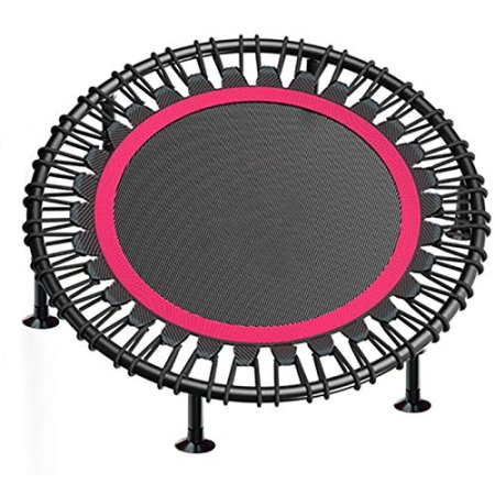 Foldable Trampoline,Silent Cardio Rebounder Jumping Fitness,Portable Indoor Indoor Trampoline for Kids and Adult,Strong Rope,Experience Fitness at Home (Color : A-40inch)