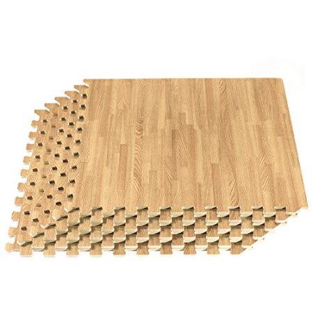 Forest Floor 3/8 Inch Thick Printed Foam Tiles, Premium Wood Grain Interlocking Foam Floor Mats, Anti-Fatigue Flooring – Stylish Flooring Solution