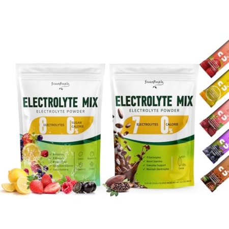 Fruit Flavors Electrolytes Powder Packets & Cocoa Flavor Electrolytes Powder Packets