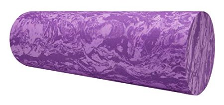 Gaiam Restore Foam Roller for Muscle Massage - Deep Tissue Muscle Massager for Sore Muscles & Stimulation - Total Body Pain Relief, Back, Neck, Foot, Calf, Leg, Arm (18 Inch and 36 Inch)