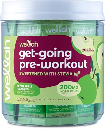 Get-Going Green Apple Flavored Pre-Workout Stickpacks (20 Servings)