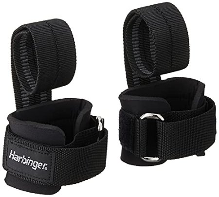 Harbinger Big Grip No-Slip Nylon Lifting Straps with DuraGrip (Pair)