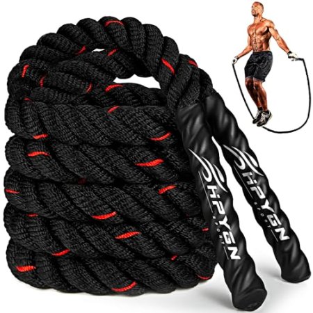 Jump Rope, Weighted Jump Ropes for Men women, 2.8lb 3lb 5lb Heavy Skipping Rope for Exercise, Adult Jumpropes for Home Workout, Improve Strength and Building Muscle,Total Body Workout Equipment