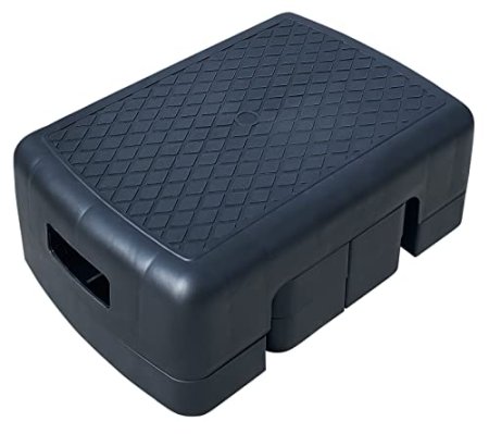 KOVOT Workout Step Platform with Risers for Aerobics, Yoga & Pilates – Step Deck with Adjustable Height Risers – Mobility Step for Seniors / Step Stool for Kids, Pets & More – Home Gym Cardio Fitness Lightweight, Compact & Portable