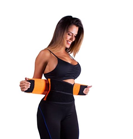 (MEDIUM Neoprene Waist Trimmer as on TV Black and Orange…