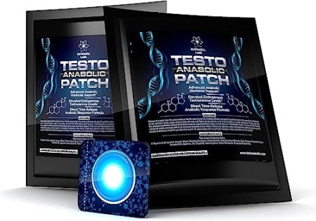 Patch : Advanced Testosterone Booster Patch for Muscle Growth & Strength (30 Patches : 1 Month Supply)