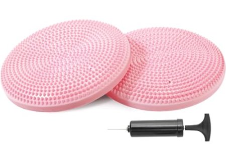 Primasole Balance Disc with Air Pump Wobble Cushion for Stability Workout 2 PCS