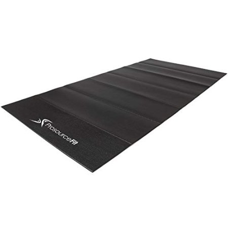 ProSource Treadmill & Exercise Equipment Mats, Folding (7’L x 3’W x ¼”T) High Density PVC Floor Protector