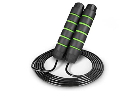 ProsourceFit Speed Jump Rope up to 8 Foot Adjustable Length for Men and Women, Foam Handles, Ultra Light Rope for Boxing, Jumping Exercises and Cardio Workout