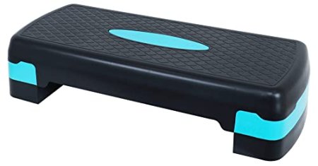 Signature Fitness Adjustable Workout Aerobic Stepper Step Platform Trainer, 27-Inch, Multiple Colors