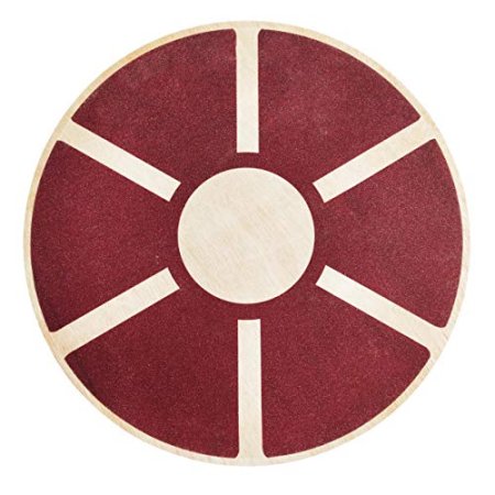 Signature Fitness Non-Slip Wooden Wobble Balance Board Core Trainer 15.55-inch Diameter with 360 Rotation for Stability Training, Multiple Colors