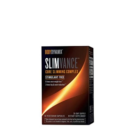 Slimvance Core Slimming Complex Supplements | Supports Reduction in Body Fat and Increased Energy | Achieve Weight Loss Goals | Stimulant Free, Vegetarian Formula | 60 Capsules