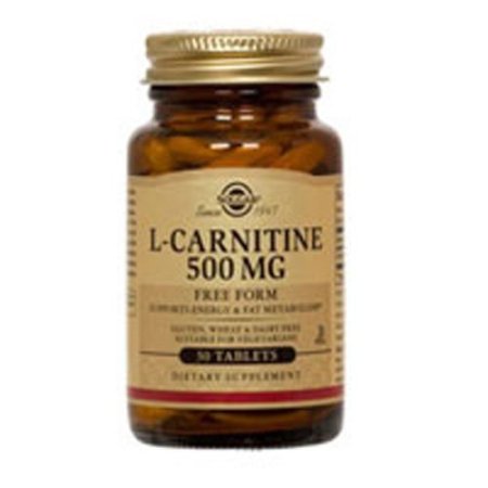 SOLGAR Maxi L-Carnitine 500mg 30 Tabs 3-Pack