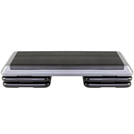 The Step Original Aerobic Platform, Health Club Size Steppers for Exercise with risers for adjustable Home Workout, stair stepper for exercise and home gym