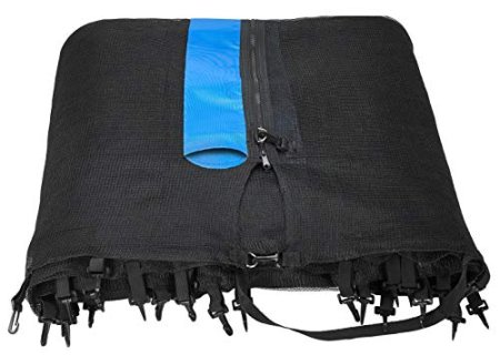 Upper Bounce Round Trampoline Safety Net-Round Trampoline using Variant Straight Poles-Breathable Weather-Resistant Trampoline Net Replacement-Installs Outside of Frame